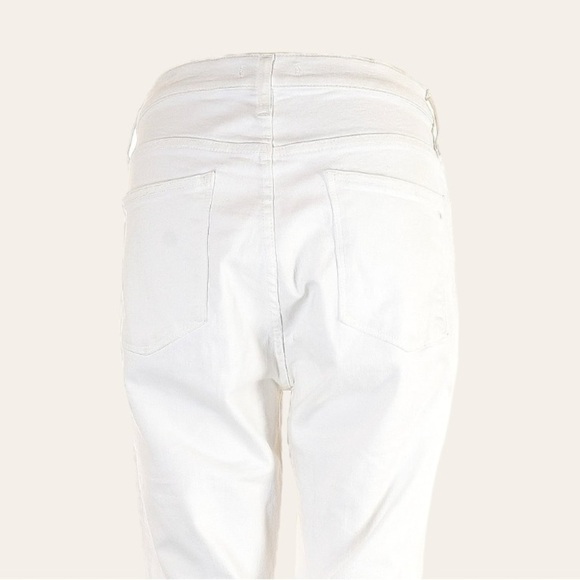 Madewell 9” High Rise Skinny Jeans White Plus Size 35T Tall Stretch Denim - Picture 5 of 9